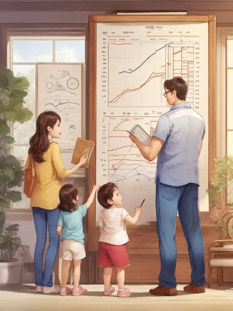Family growth chart and Health Calculators for height, Weight, BMI